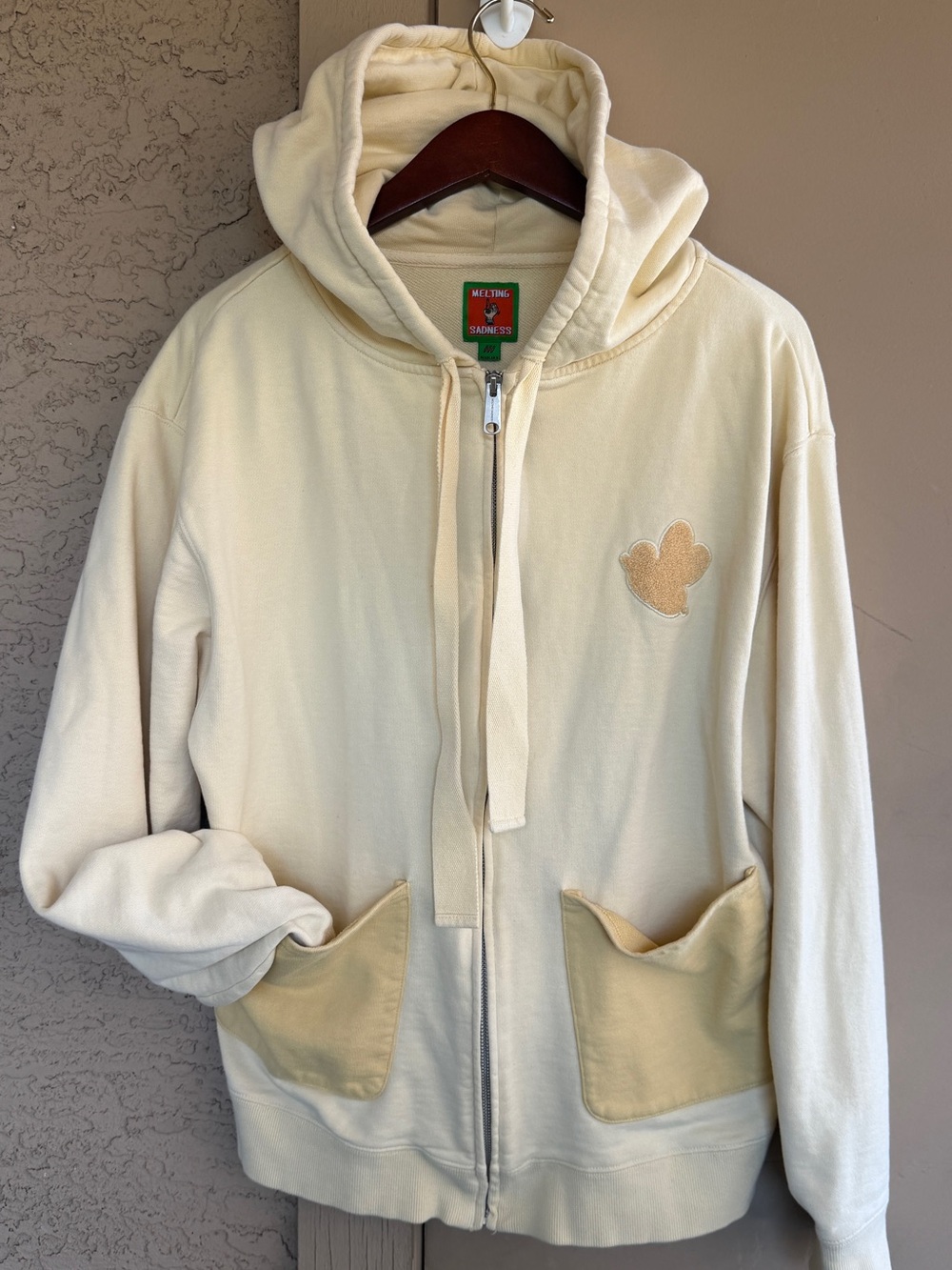 Melting Sadness Oversize Medium Hoodie Jacket 100% cotton